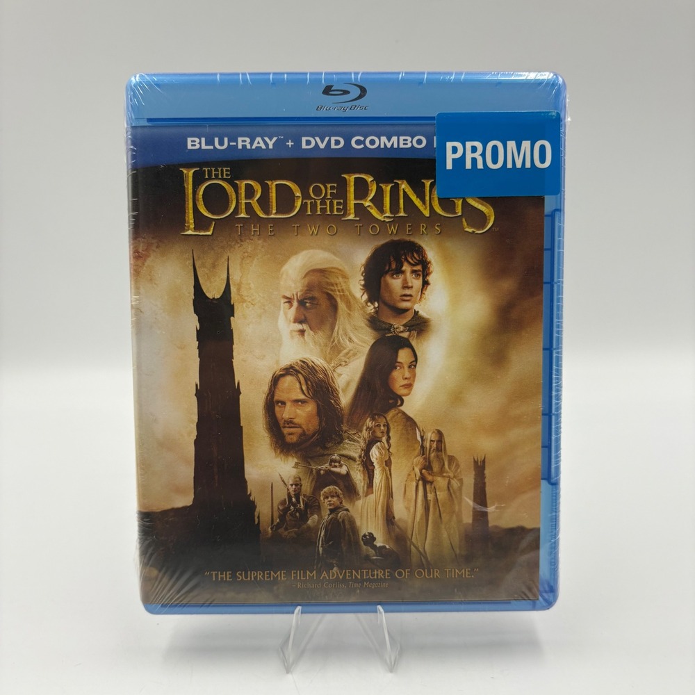 The Lord of the Rings The Two Towers Blu-ray DVD Combo New Sealed Promo Edition